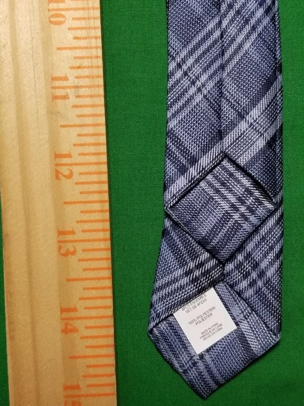 Blue Striped Clip-On Boys Tie Wedding Party Church New Without Tag
